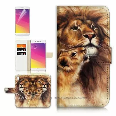 Lion TPU Phone Wallet Case Cover For New Optus X Start 2  - 21184 • $13.99