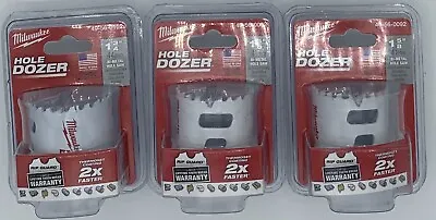 Milwaukee 49-56-0102 1-3/4-Inch Hole Dozer Bi-Metal Hole Saw - 3 Pack • $28.49