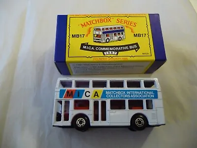 Matchbox Superfast MB17 Leyland Titan Bus MICA White Bus • £5.99