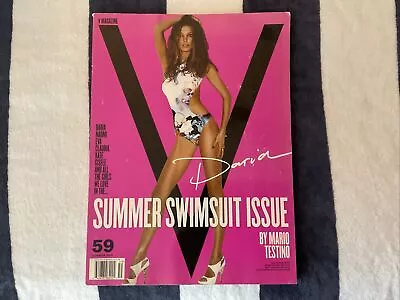 V Magazine Summer 2009 - V59 SWIMSUIT ISSUE - DARIA WERBOWY COVER Mario Testino • $27.77