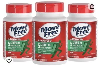 Lot Of 3 Move Free Advanced Glucosamine Chondroitin MSM Joint Support Exp 04/26 • $58