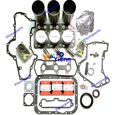 K3D Overhaul Rebuild Kit For Mitsubishi Fit Iseki TU160 TU165 TU167 TU170 TU175 • $676.96