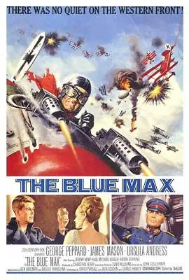 THE BLUE MAX Movie POSTER 27 X 40 George Peppard James Mason A • $24.95