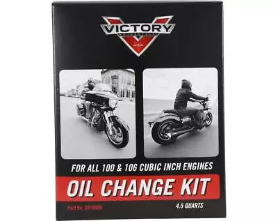 Victory Motorcycles Oil Change Kit For All 100 & 106 Cu In Engines Includes • $89.49