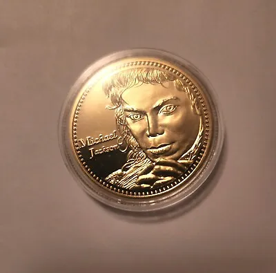 Michael Jackson Gold Plated Coin  The King Of Pop Souvenir Coin ~ New • $7.75
