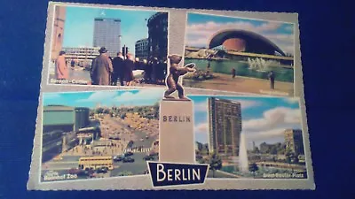 £0.87 • Buy Beautiful Multi-picture Postcard Berlin Europa Center Station Zoo Congress Hall Gel. 1971 B1126