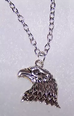 EAGLE BIRD PROUD HEAD USA  Men Women Pendant SILVER 20  Necklace FREE GIFT BOX • $16.88