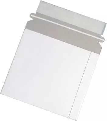 Maxtek CD/DVD Disc White Cardboard Mailers 6 X 6 3/8 Inches Self Seal Adhesive • $18.91