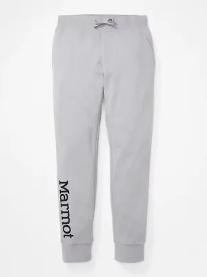 Marmot Men's Coastal Logo Jogger Pants 31  Inseam Sleet Heather Size L $54 • $25.99