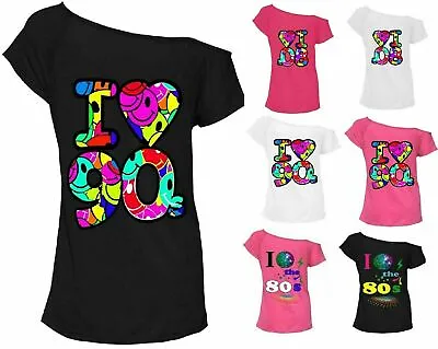 £6.95 • Buy I Love The 90s T-Shirt Fancy Dress Costume Neon Festival Top New Women's LadieS