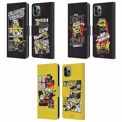 MINIONS RISE OF GRU(2021) ASIAN COMIC ART LEATHER BOOK CASE FOR APPLE IPHONE • $22.95