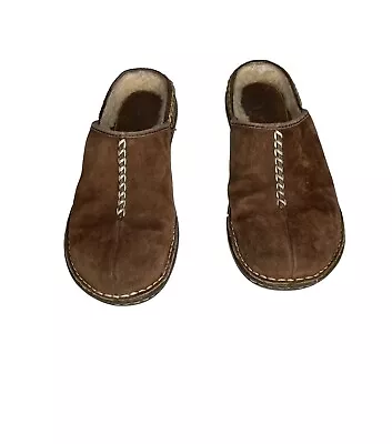 Ugg Size 7 5177 Kohala Slipper Brown Women's Fur Lined Clogs Mules Warm • $14.95