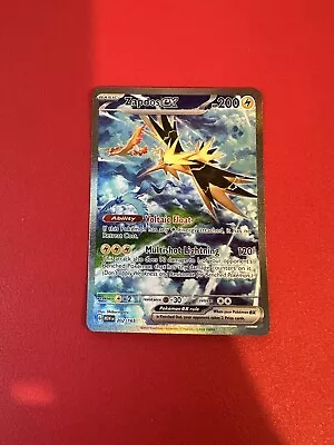 Pokemon TCG Zapdos EX Special Illustration Rare 202/165 Scarlet & Violet 151 NM  • $34.99