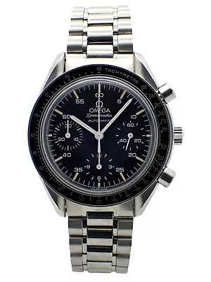 OMEGA Speedmaster Chronograph Reduced Automatic Watch 3510.50 W/Box Serviced • $3804.06