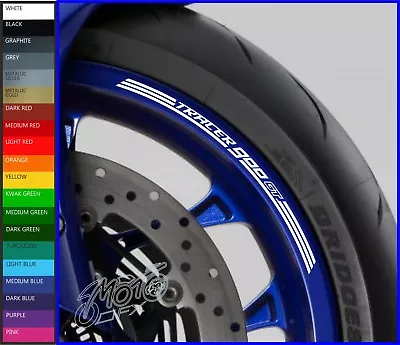 8 X YAMAHA TRACER 900 GT Wheel Rim Decals Stickers - 20 Colors Available - 900gt • £9.98