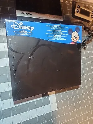 New Disney Mickey Mouse Embossed Scrapbook Album Black Sealed 8x8 Pages • $12.99