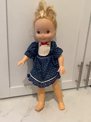 Vintage Fisher Price MY FRIEND MANDY #215 Blonde Doll -1981 -  Blue Dress 15  • $13.99