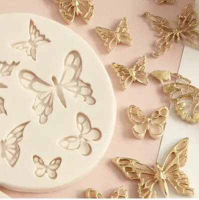 Butterfly Silicone Fondant Icing Mould Chocolate Cake Sugar Craft Topper • £3.65