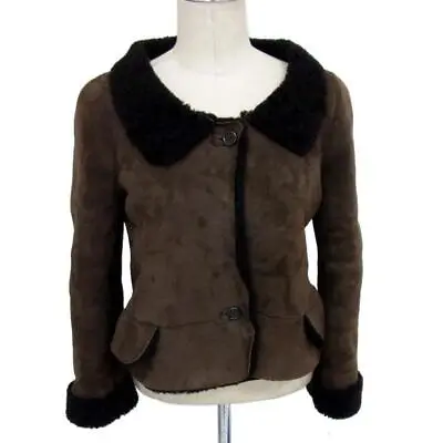 MARNI Marni Mouton Jacket Made In Italy Sheep Leather Boa Back Ladies • $298.86