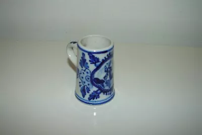 Vintage Delft Blue Mini Mug Stein Toothpick Holder Hand Painted Holland Windmill • $10