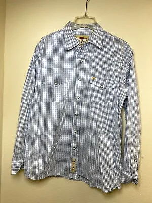 Larry Mahan Shirt Men's Cowboy Collection Western Square Pearl Snap Size Large • $8.80