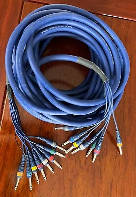 8 Channel Multi-core Colour Coded Audio Loom TS To TS 15m In Length • £15