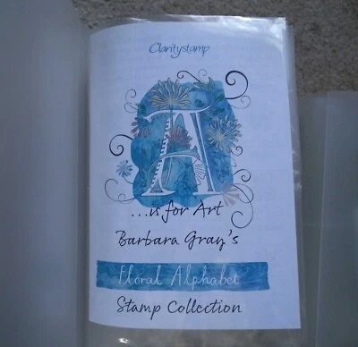 £75 • Buy Clarity Stamps Floral Alphabet Stamp Set
