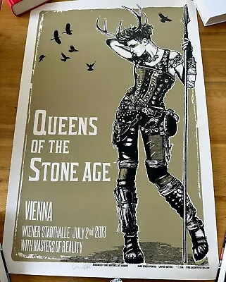 Queens Of The Stone Age 2013 Vienna Wiener Stadthalle Original Concert Poster • £153.64