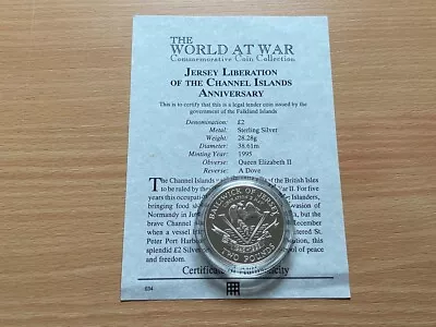Westminster Coin Jersey Liberation Channel Islands £2 World At War • £20