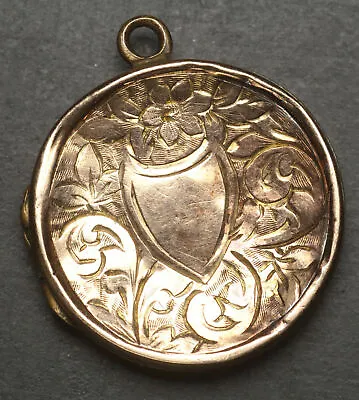 Vintage 9ct Gold Back & Front - Small Locket - Worn Needs Attention - Round • £45