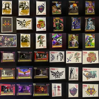 Legend Of Zelda Trading Cards #1-90  Decals Fun Tats - You Pick • $1.10