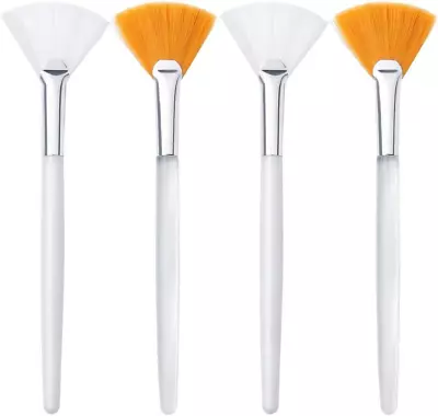 4 Pcs Face Mask Brush Face Mask Applicator Brush Soft Facial Fan Brush For Mud  • £6.17