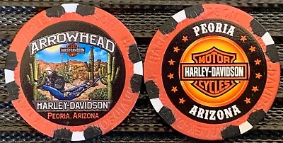 Arrowhead Harley Davidson® In Peoria AZ Collectible Poker Chip Bronze/Black • $8.25