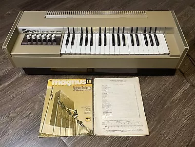 Magnus Chord Organ Electric Tabletop Model 657C Vintage 1960s Music Works *Read* • $109.99