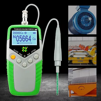 $78.85 • Buy Handheld Tesla Gauss Meter Magnetometer Digital Magnetic Field Tester Flux Meter