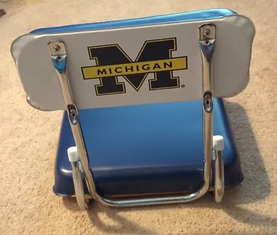 Vintage University Of Michigan Wolverines Stadium Seat Chair Cushion Portable  • $49.99