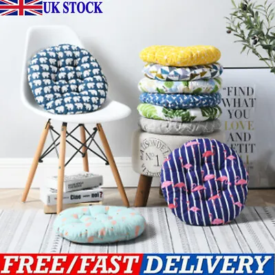 2PCS Washable Round Seat Pads Patio Seat Cushions Garden Booster Chair Pads UK • £15.99