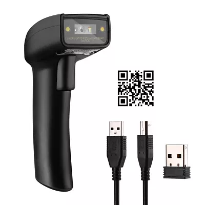 Portable Wireless Barcode Scanners 1D 2D QR Bar Code Reader Windows Mac • $55.99