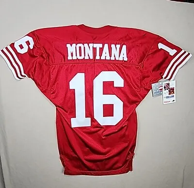 Vintage Wilson Authentic Pro Line Jersey Joe Montana 49ers  Red Size 44 NWT  • $425