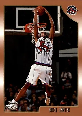 1998-99 Topps #199 Vince Carter RC CREASED Toronto Raptors • $9.99