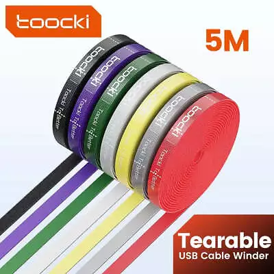 5m Cable Ties Tearable Winder Organizer • £8.39