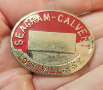 Vintage SEAGRAMS - CALVERT Louisville Workers Badge • $28.95