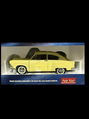 1951 Kaiser Henry J Yellow 1:18 SunStar 5091 • $124.95