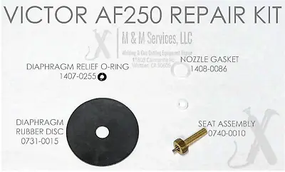 Victor Af250 Repair Kit With Or Without Diaphragm Parts • $24.99