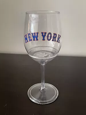 New York Mets Detachable Stemmed Plastic Wine Glasses 9oz • $8.50