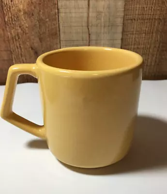 Vtg La Solana Pottery 14 Oz Coffee Mug Cup Yellow 3 3/4 H X 3 1/2  D • $20