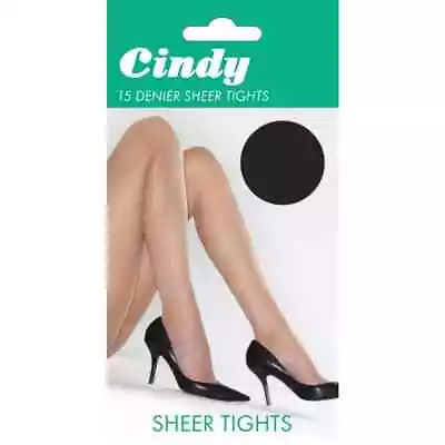£2.95 • Buy 15 Denier Sheer Tights Plain Knit Various Colours Sizes Medium To X-Large