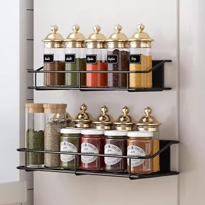 Magnetic Spice Rack Organizer For Refrigerator Neat Space Saving • $24