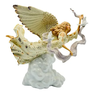 Lenox Millenium Spirit Porcelain Figurine RARE Ltd Ed. Angel Turtle Doves 11.5” • $299.95