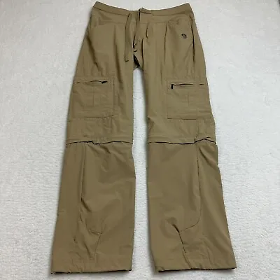 $23.25 • Buy Mountain Hardwear Convertible Cargo Pants Women’s 8/32 Beige Capri Zip Off